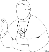 pope Printable Coloring Nplooj Ntawv